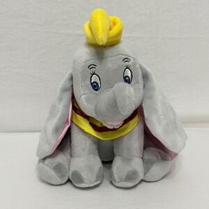 Disney Dumbo Plush Toy Unisex Small Grey Excellent Flying Elephant Circus Hat